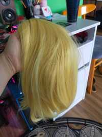 Peruka krótka żółty blond