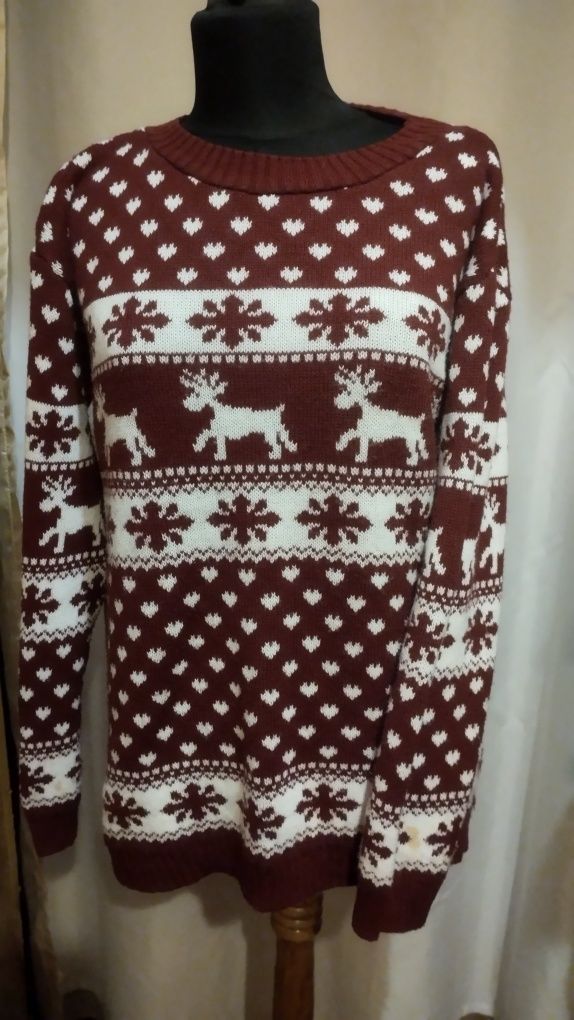 Новорічний светр, р XL, Новогодний свитер