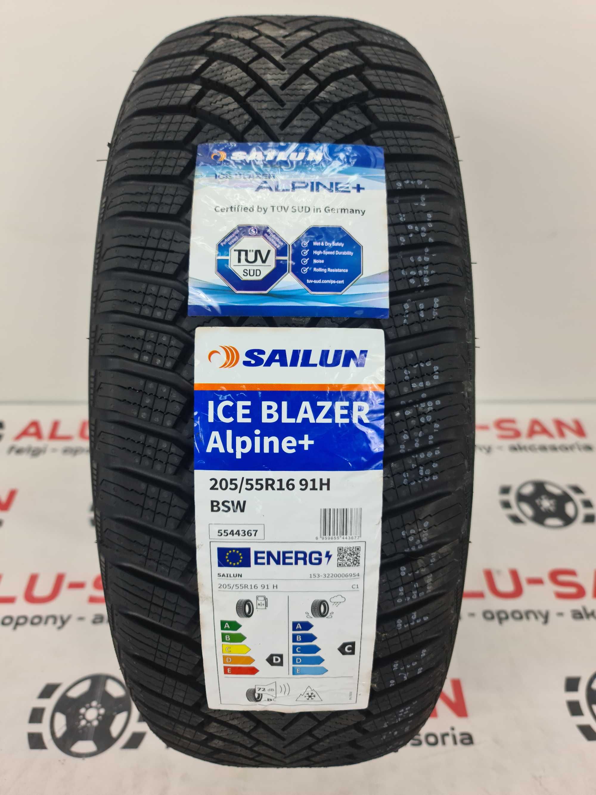 NOWE zimowe OPONY 205/55R16 - Sailun Ice Blazer Alpine +