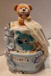 Tort z pampersów-prezent, narodziny, baby shower