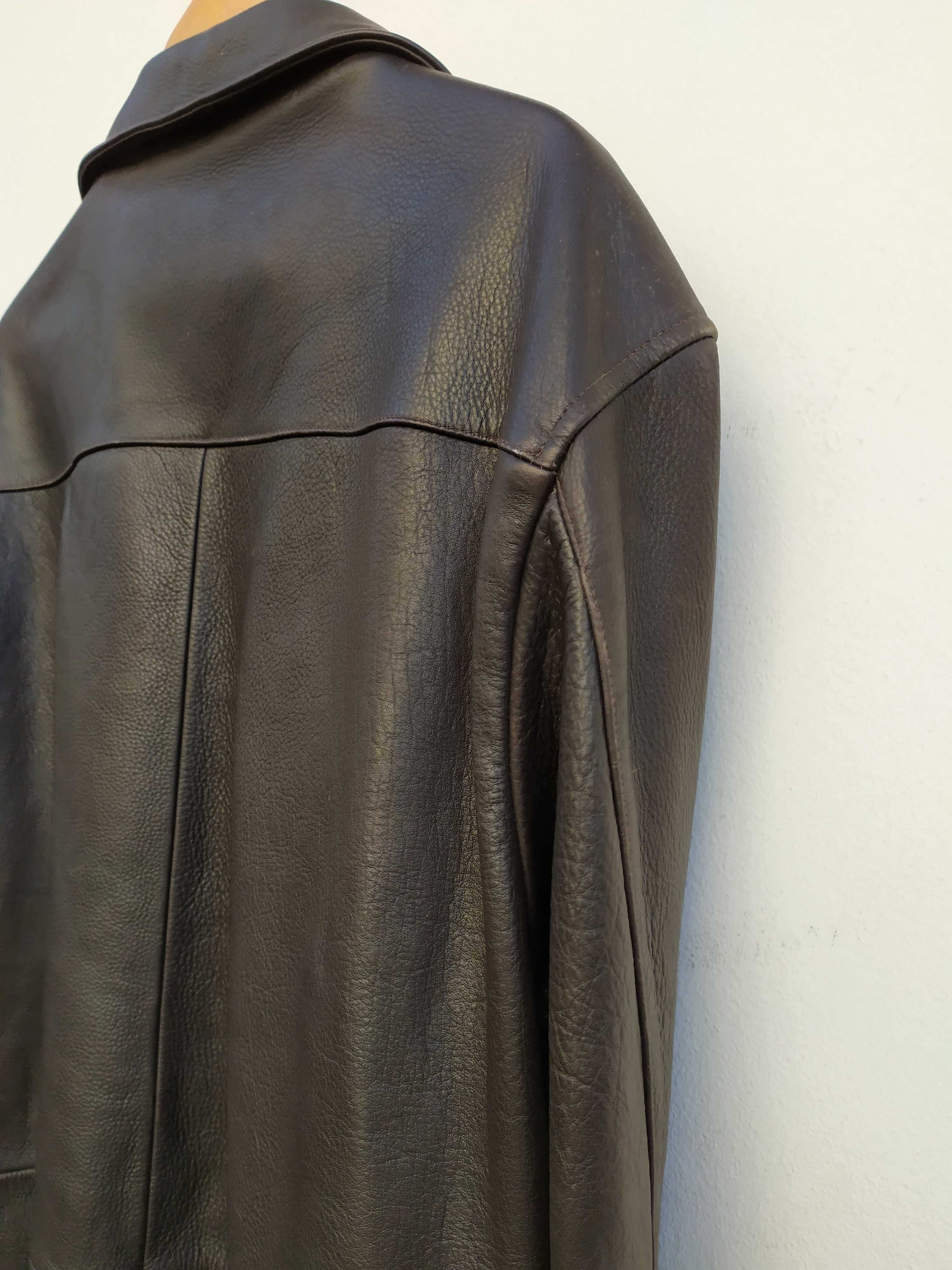 Blusão/Parka em pele genuína tam. XXL