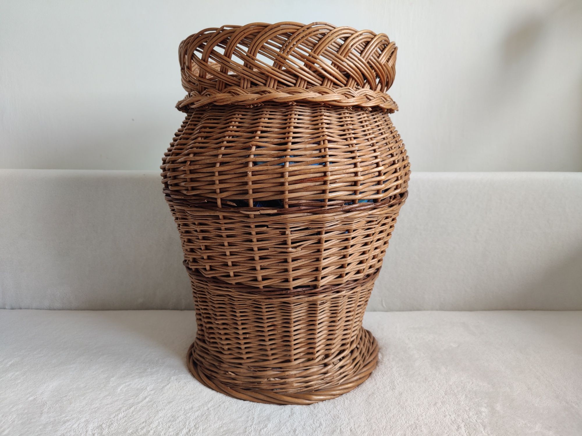 Duży kosz wiklinowy ok 57cm