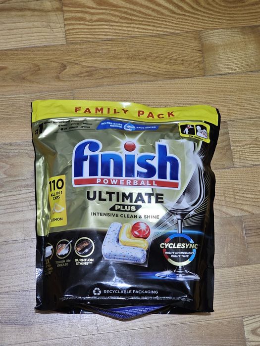 Kapsułki do zmywarki Finish Ultimate Plus Lemon 110 szt