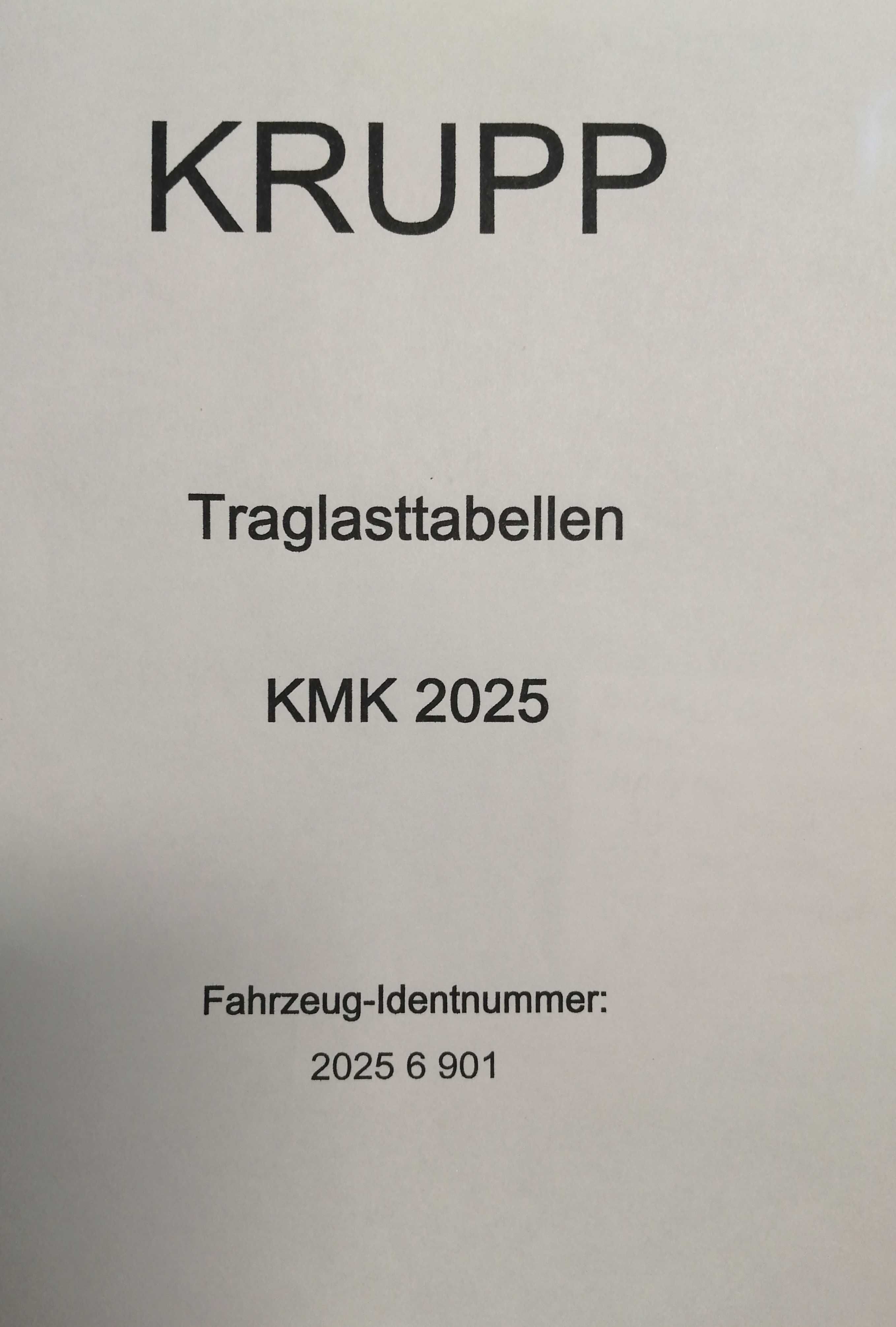 Dźwig KRUPP KMK 2025 - Opis + Katalog / UNIKAT