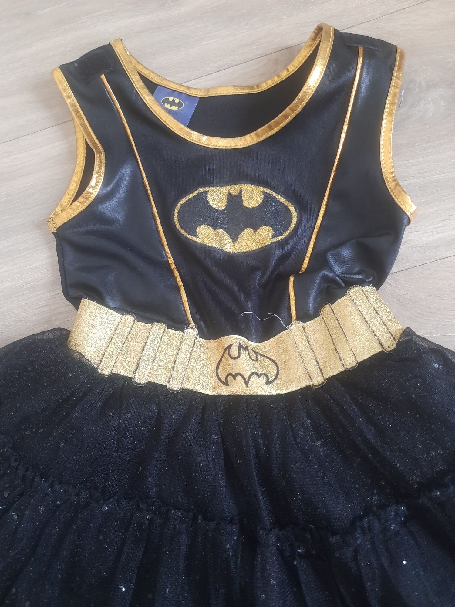 Batgril batwoman batman sukienka strój przebranie 5-6 lat 110-116