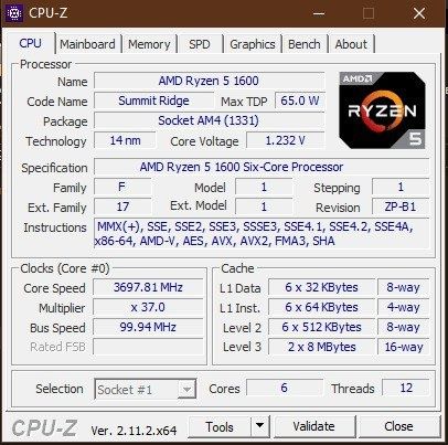 AMD Ryzen 5 1600