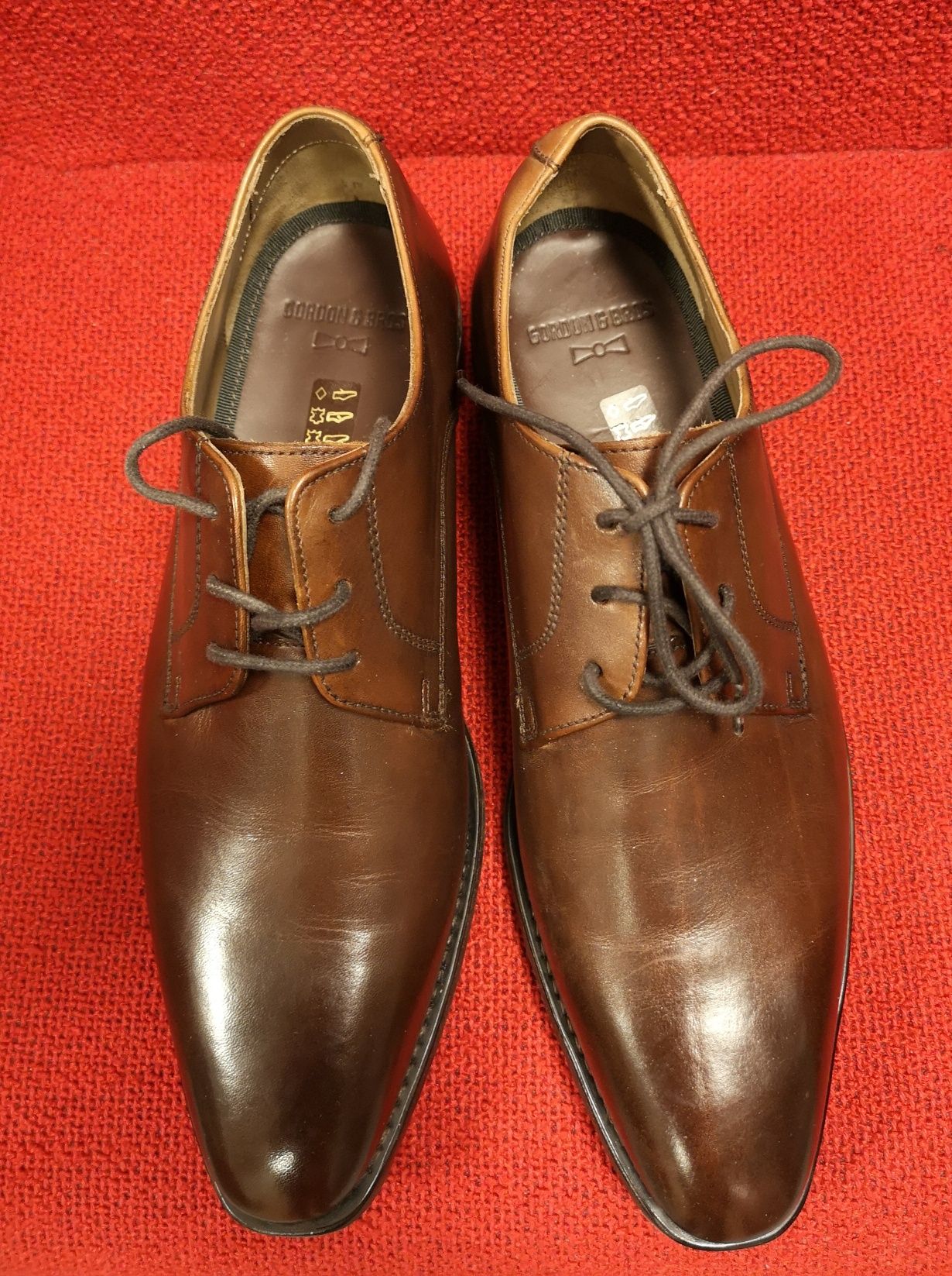 Buty szyte Goodyearem, skóra naturalna, Gordon&Bros, roz. 41