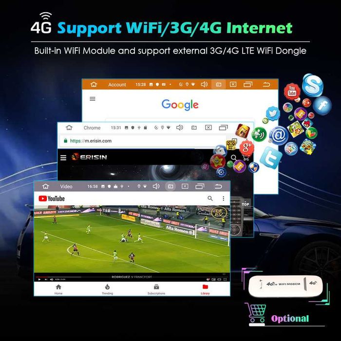 Radio FM RDS DAB+ WiFi DAB+ CarPlay Android MP3 GPS USB SD Ford Focus