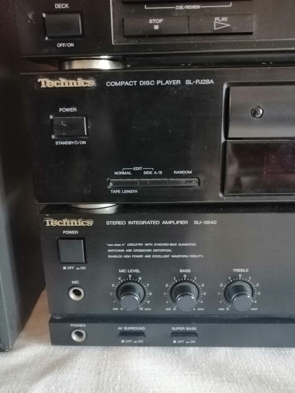Technics wieża zestaw z kolumnami Tonsil