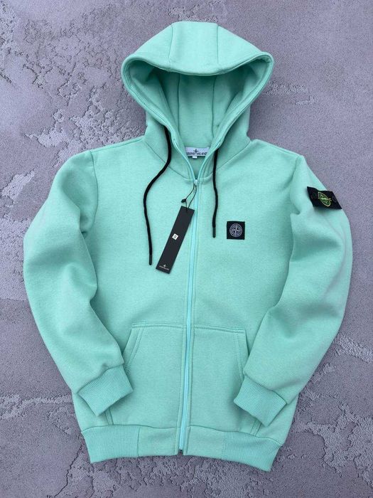 STONE ISLAND зіп-худі / кофта на замку Стон - Зима на флісі