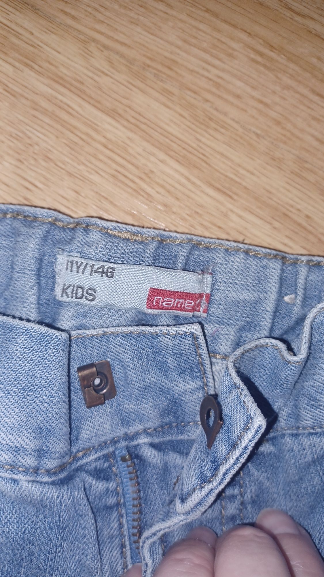 Spodnie jeans 2sztuki H&M I name it 146
