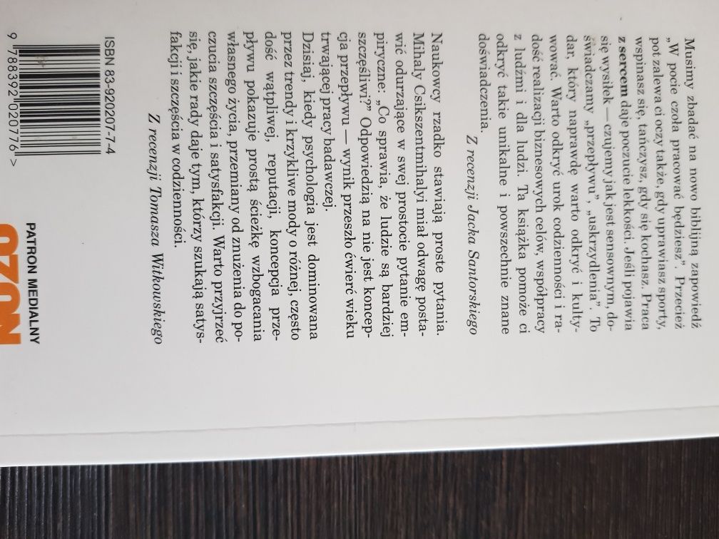 "Przepływ" Mihaly Csikszentmihalyi