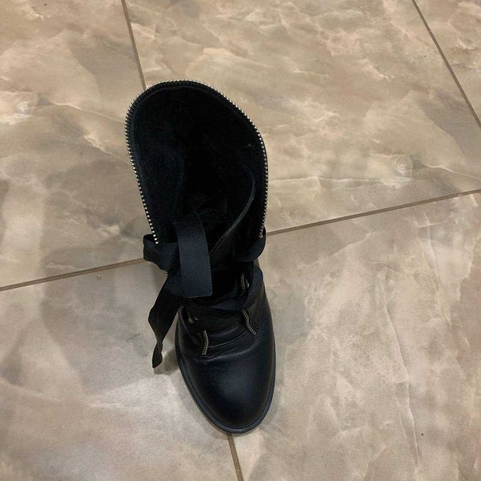 Шкіряні черевики на каблуку / Демосезон / Жіноче взуття