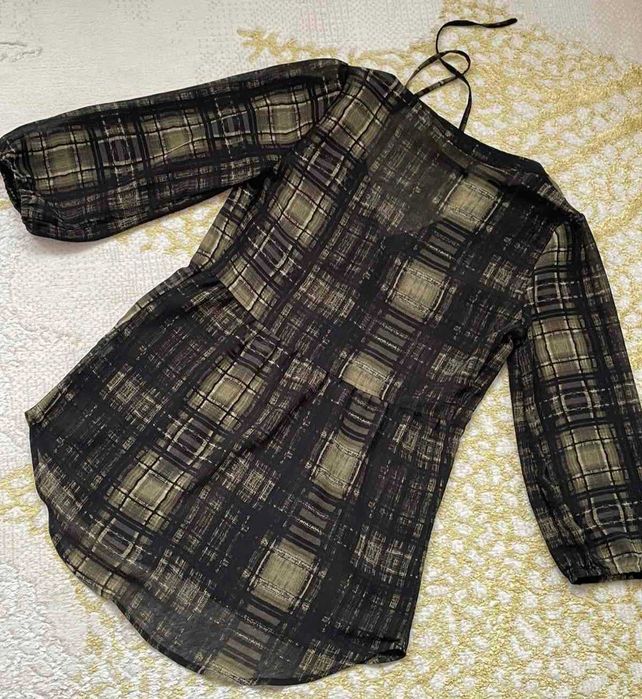 Damska zwiewna szyfonowa stylowa bluzka Princess Vera Wang rozmiar XS