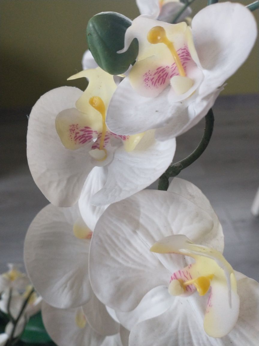 Krokus plastikowy kwiat ozdobny sztuczny, zimozielony ozdoba do wnętrz