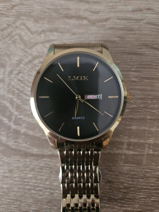 Zegarek kwarcowy męski firmy Lige.