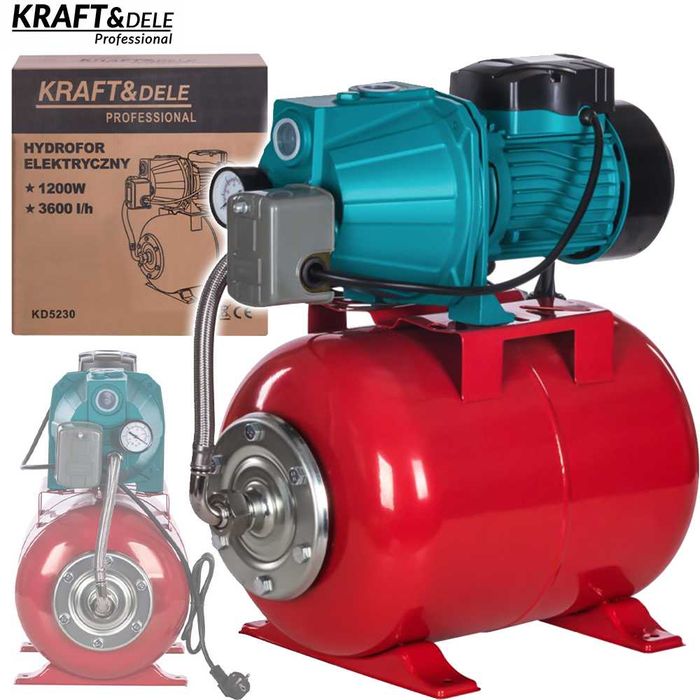 KRAFT&DELE Hydrofor Do Wody Pompa Hydroforowa 1200l 3600/h 24l KD5230