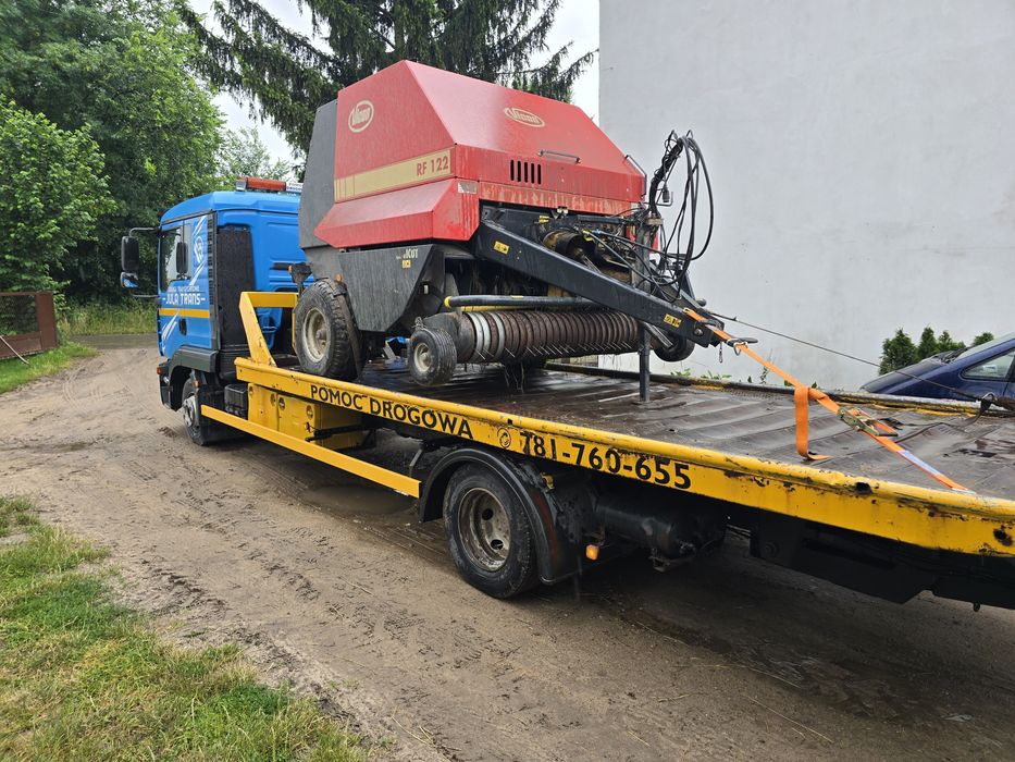 Pomoc Drogowa Laweta transport maszyn Holowanie