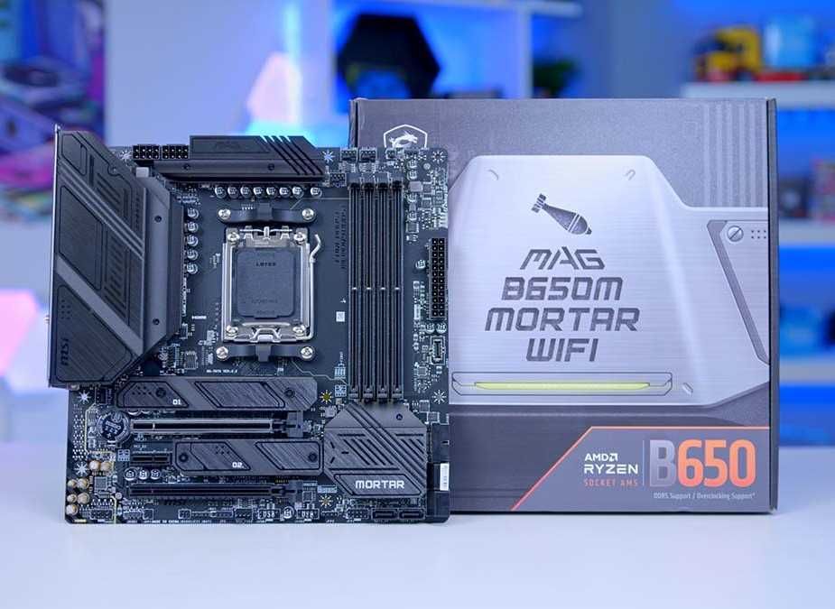 MSI MAG B650M MORTAR WiFi (AM5 DDR5) Материнська плата НОВА!