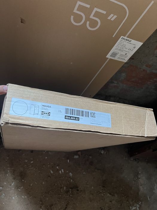 Mesa de cabeceira, branco, 40x36 cm