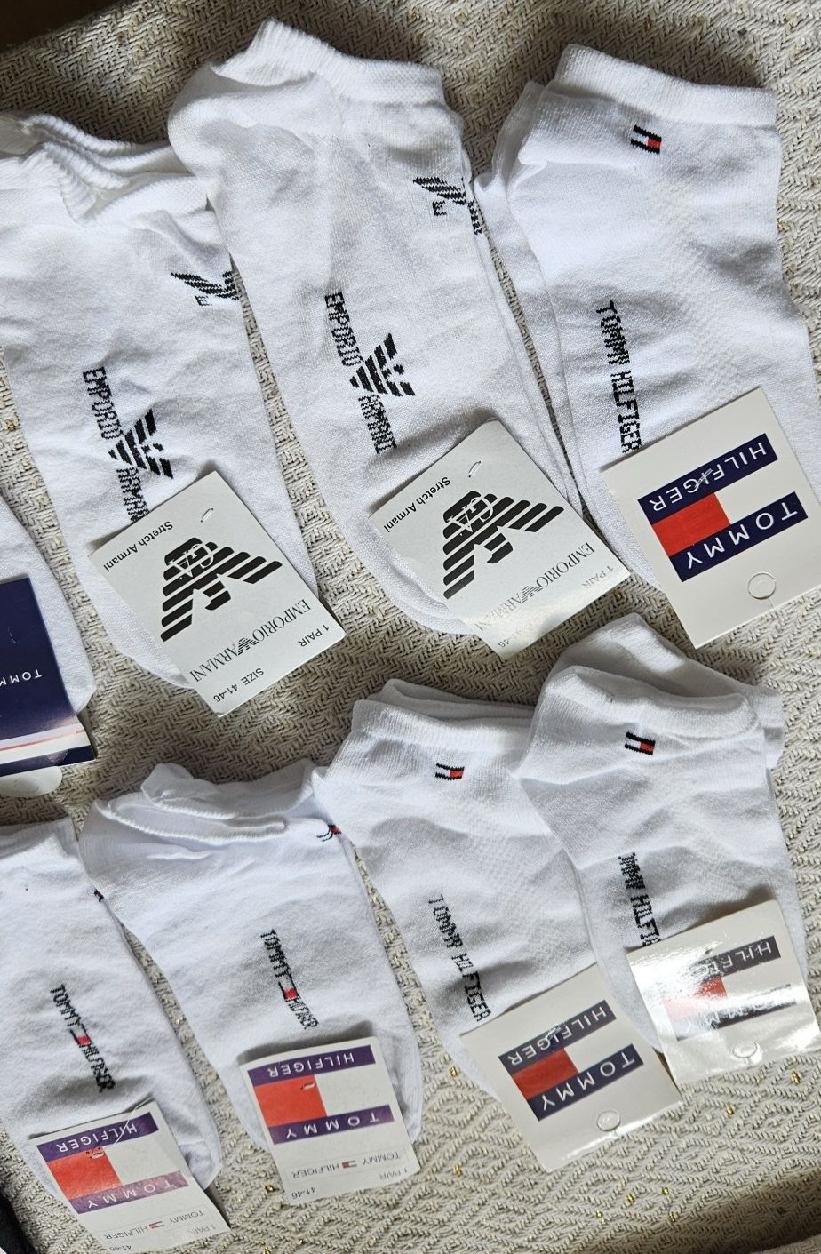Skarpetki Tommy Hilfiger stopki białe czarne armani puma Adidas