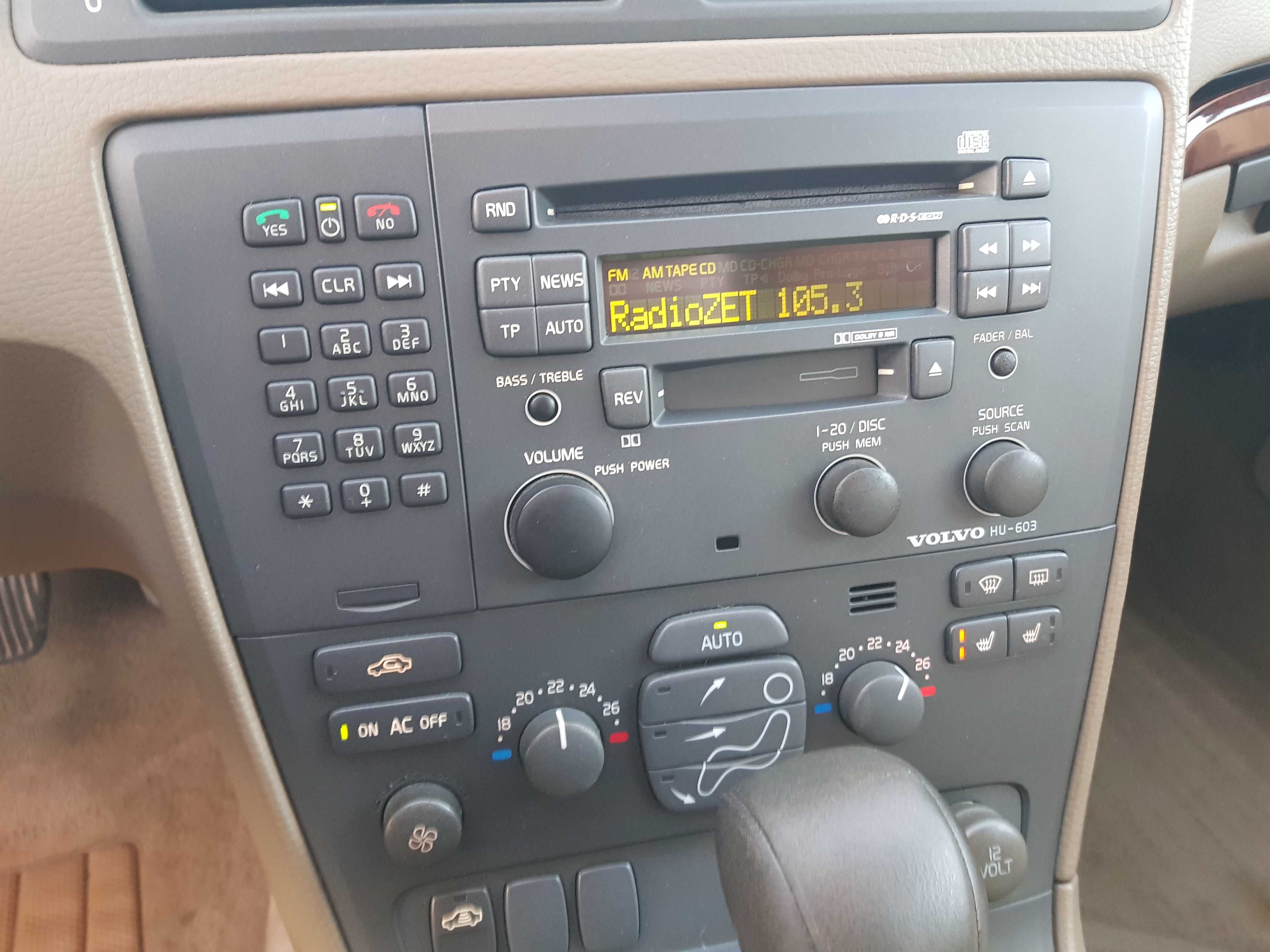 VOLVO S60 V70 XC70 Radio HU-603 Europa Cd CZĘŚCI RADOM