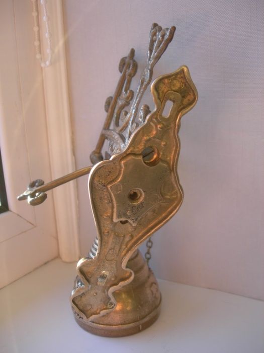 Колокол, с драконами, дверной, с подвесом, бронза, Франция