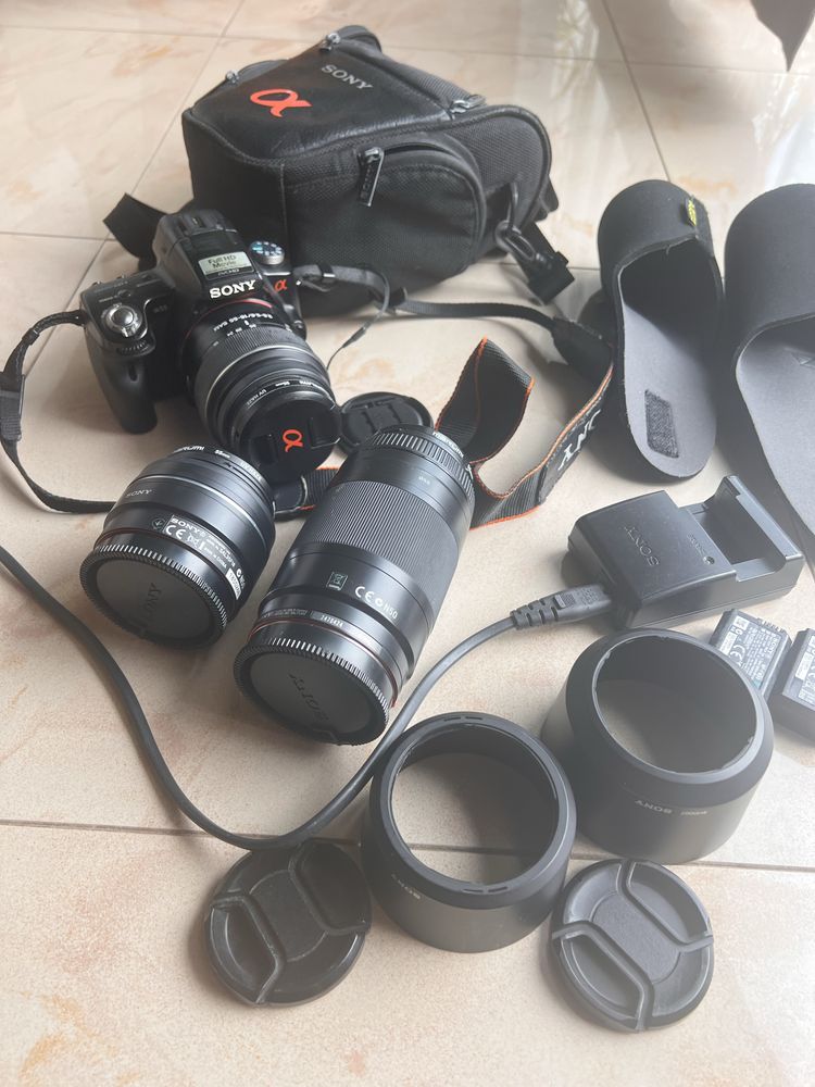 Aparat Sony Alpha 55 plus dwa obiektywy,zestaw
