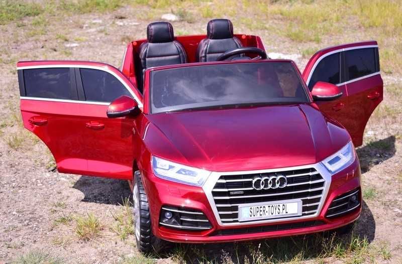 Auto samochód na akumulator AUDI Q5 dwuosobowe wyświetlacz LCD pojazd