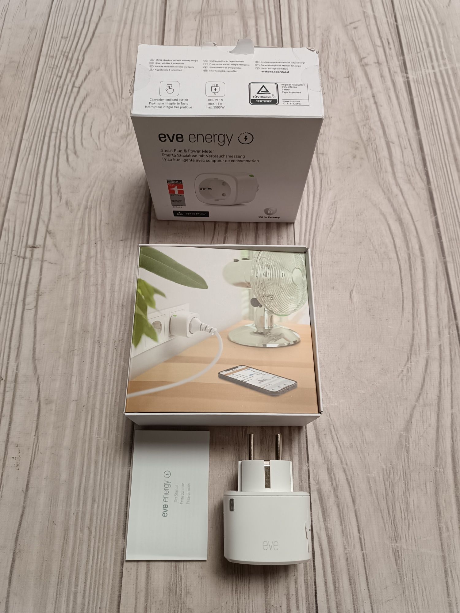 Eve Energy (Matter) розумна розетка Thread, Apple HomeKit, Bluetooth