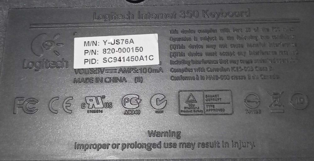 Klawiatura komputerowa Logitech