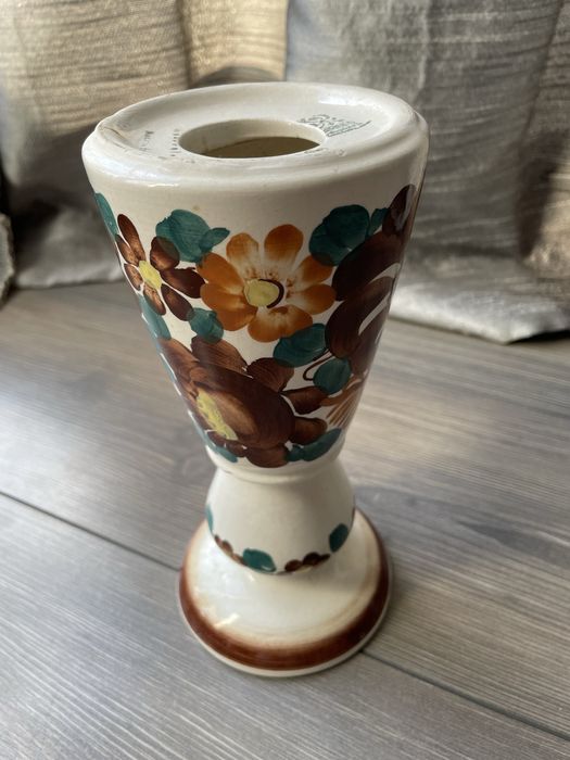 Świecznik ceramika Włocławek fajans