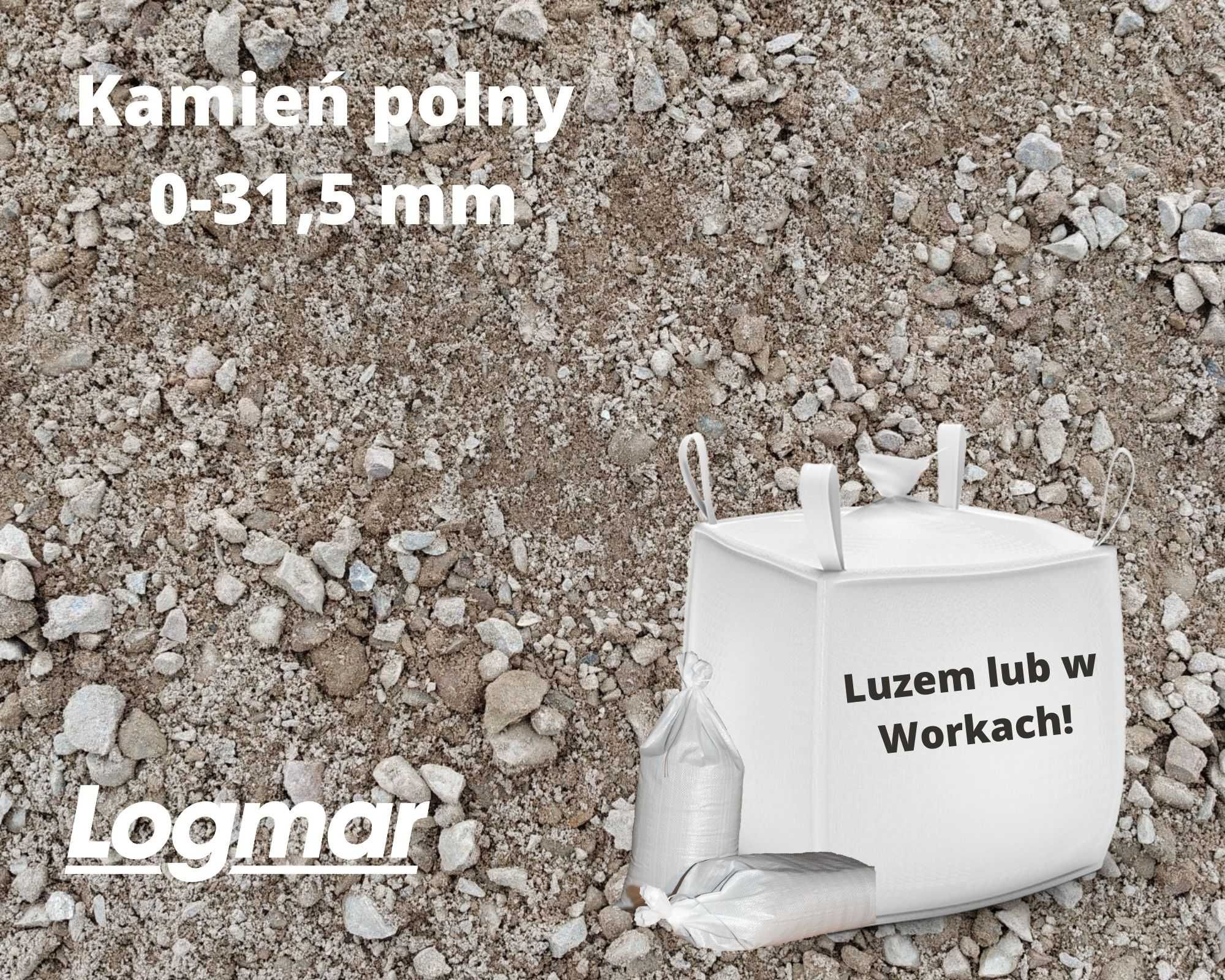 Tłuczeń kruszywo drogowe juman na podbudowę pod kostkę 0-31,5 worki