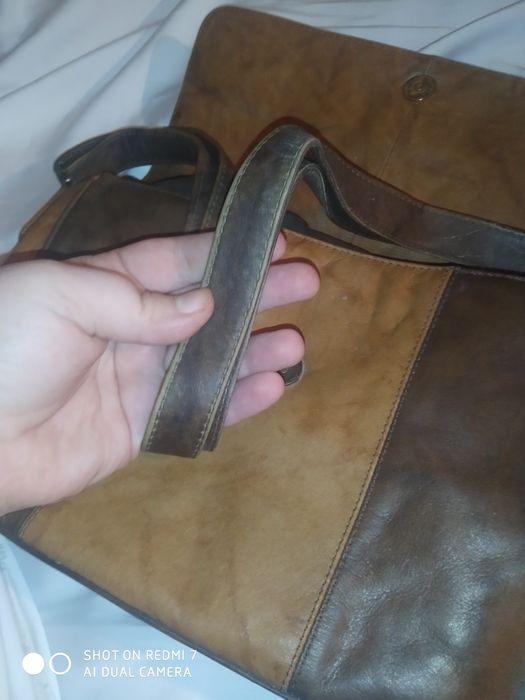 Винтажная кожаная женская сумка мессенджер LILLEY & SKINNER кожа