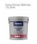 Farba Dekoral profesional biała mat polinak 3000
