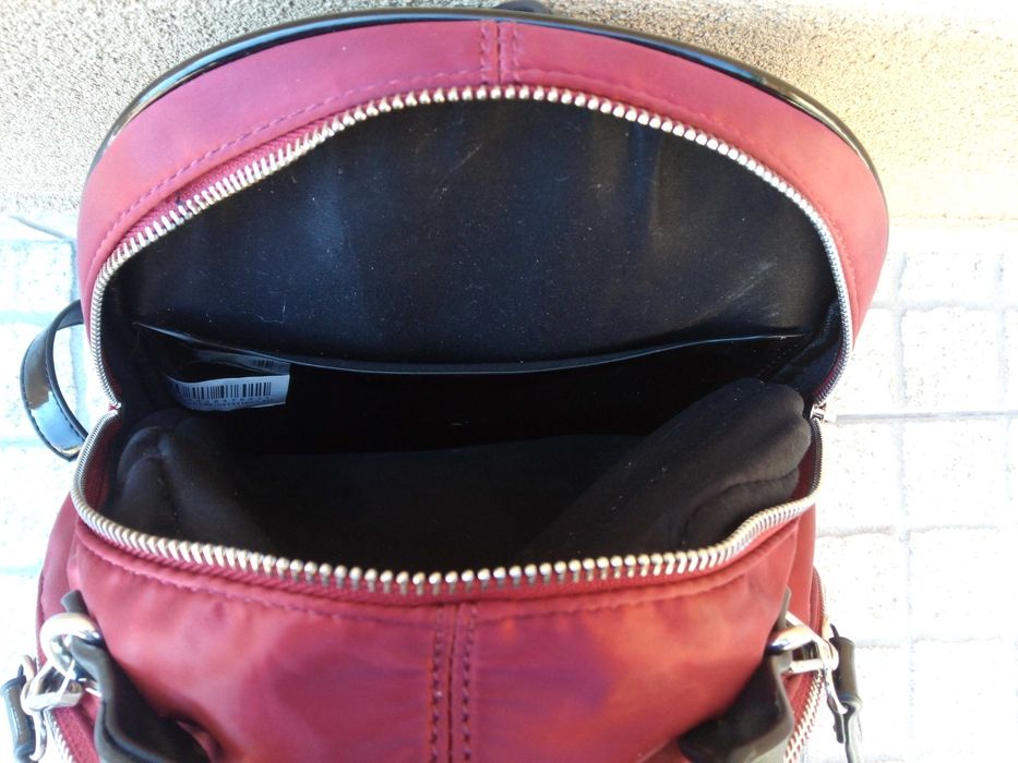 Mochila vermelha Parfois grande espaçosa alças