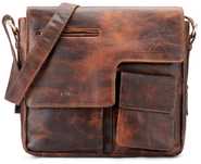 Torba skórzana LEABAGS Birmingham – 100% bawola skóra, vintage nowa