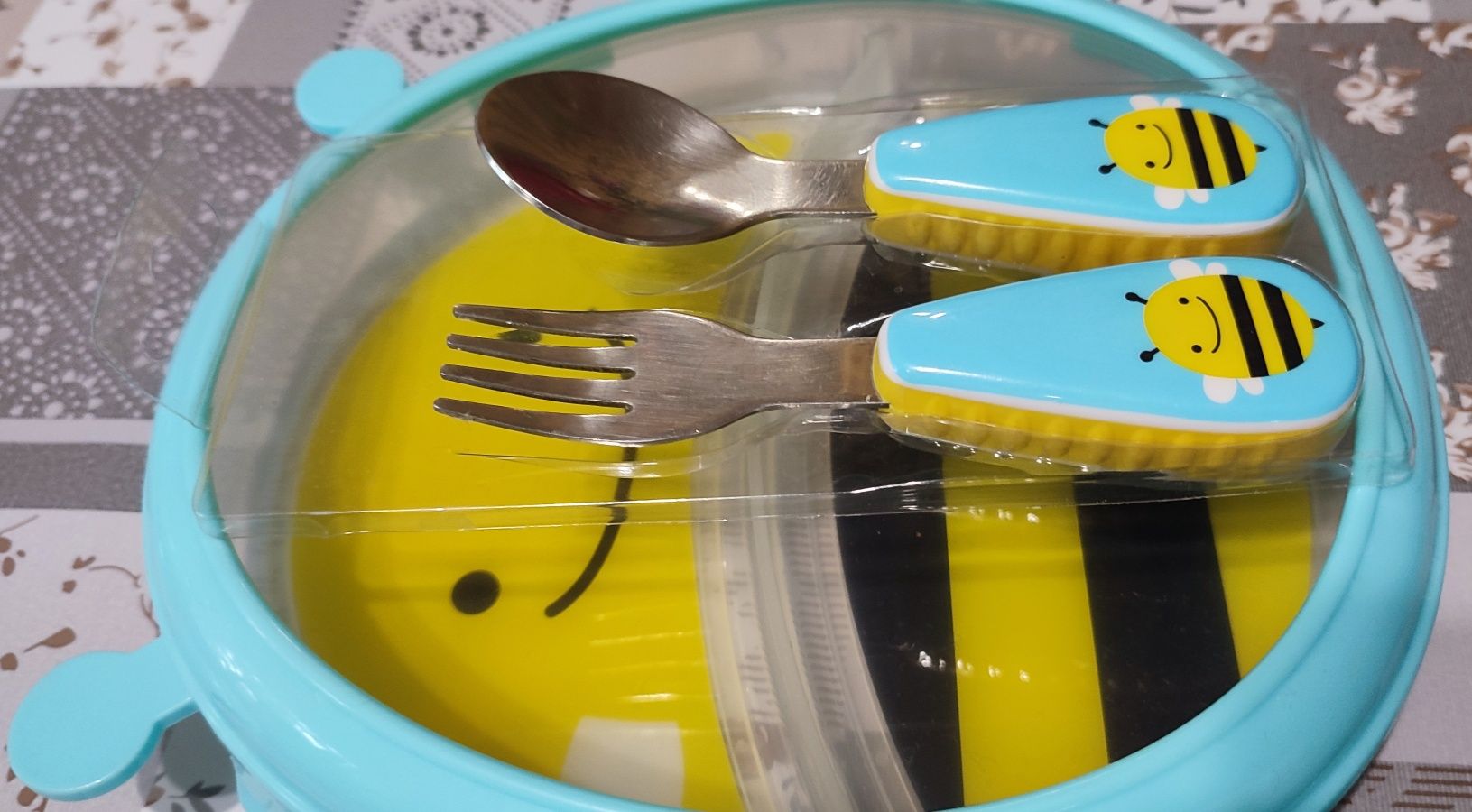 Набор посуды для кормления skip hop "пчёлка"от 6 мес