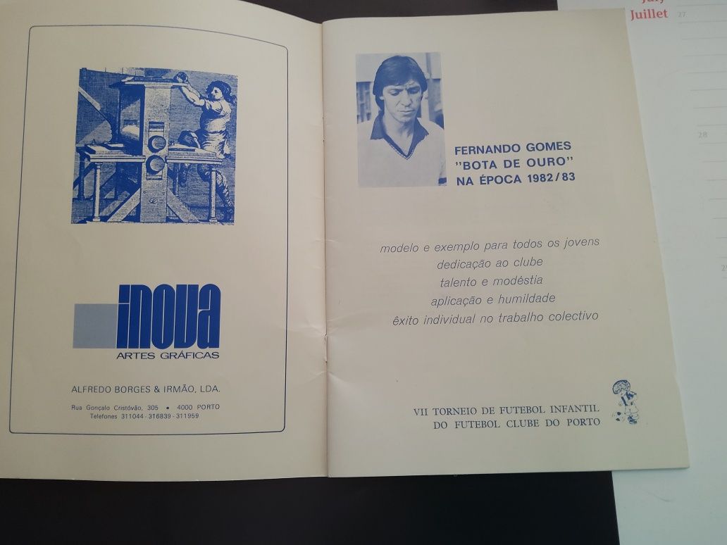 19723#Livro F C Porto  Homenagem a Fernando Gomes 1984
VII torneio inf