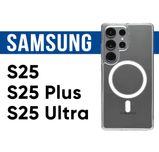 Чохол для Samsung S25/S25 Plus/S25 Ultra з MagSafe прозорий чехол