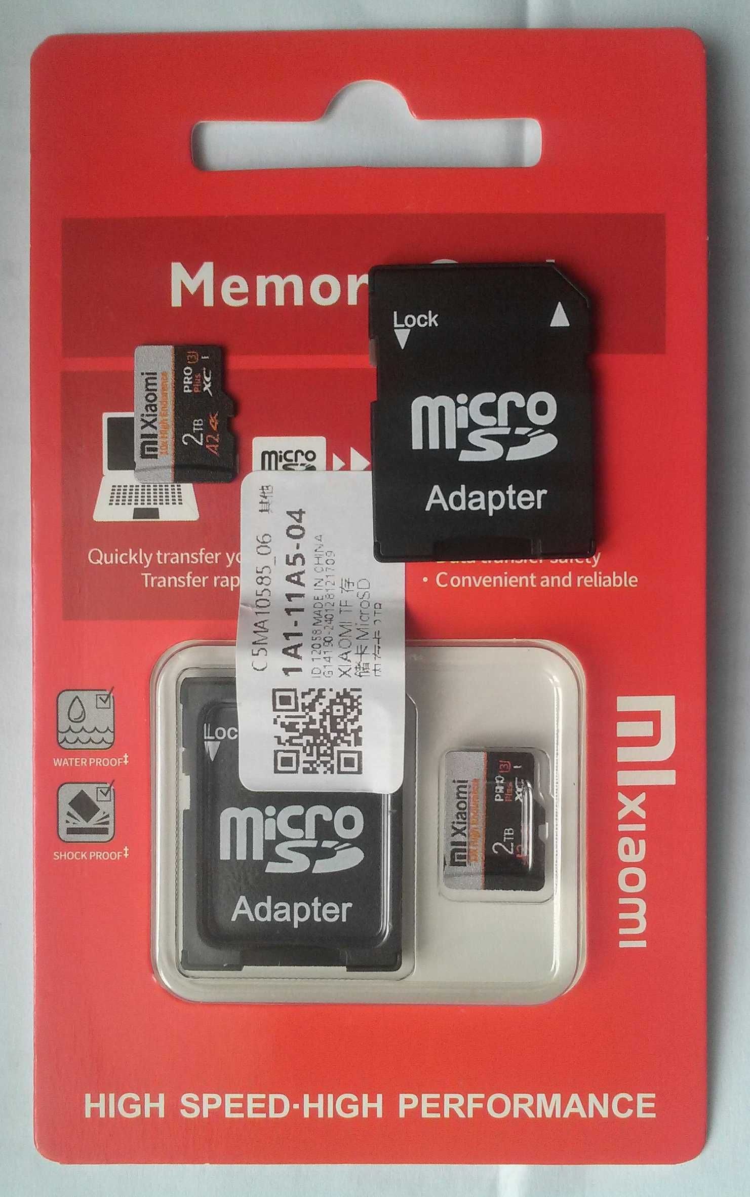 Карта памяти Xiaomi 10x микро СД 2Тб micro SD 2TB