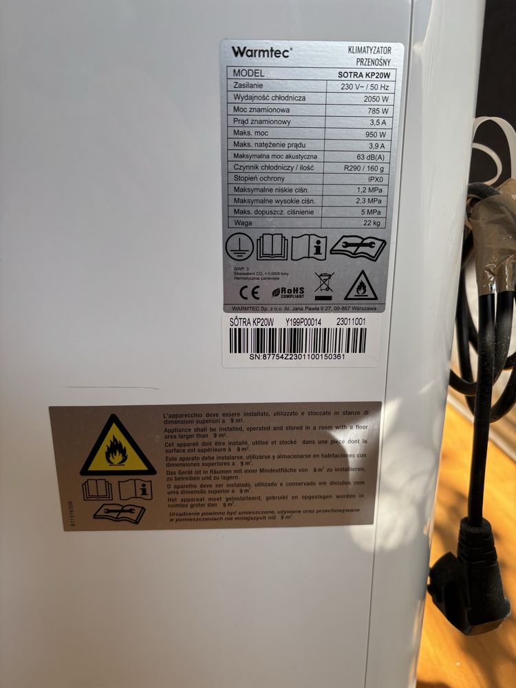 Klimatyzator Warmtec STORA KP20W