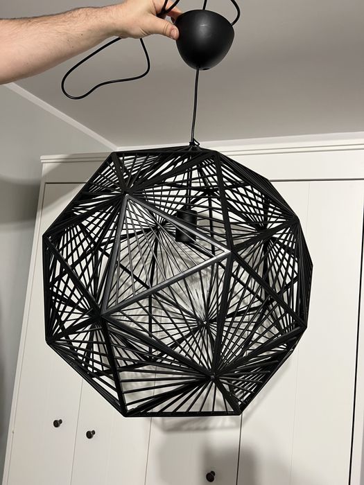 Lampa wisząca Philips czarna ażurowa