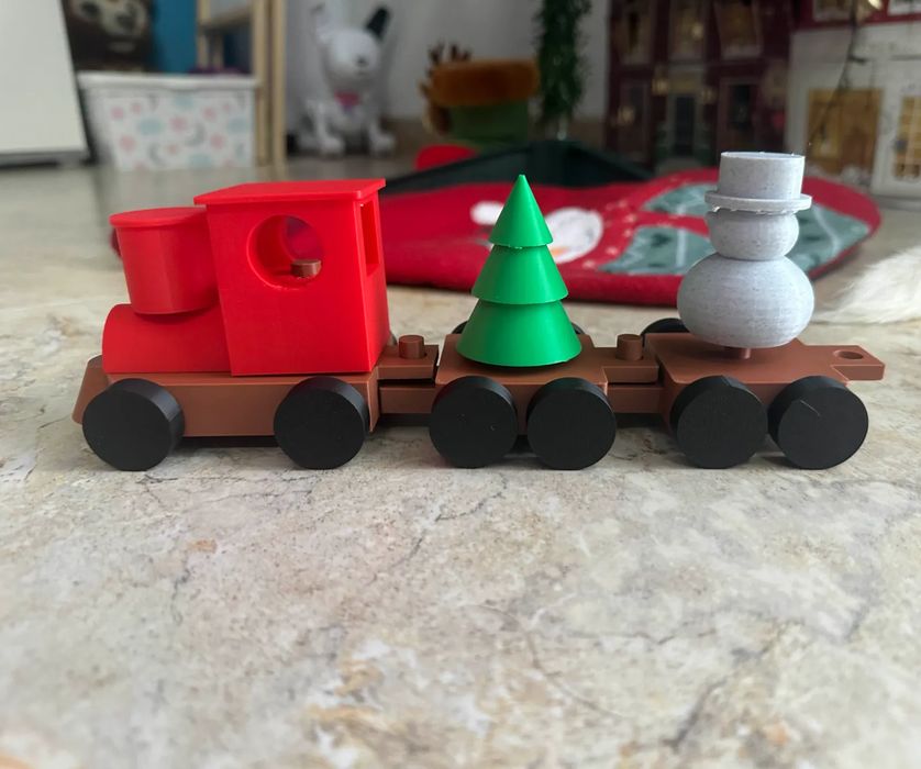 Comboio de Brinquedo Montável e Personalizável