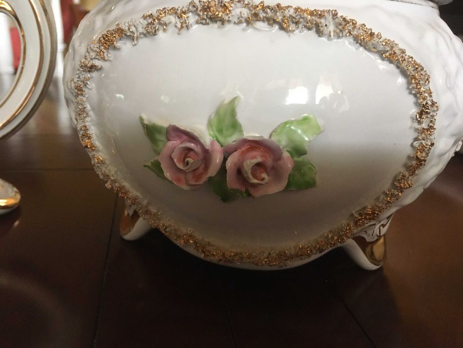 boleira mais candelabro vintage