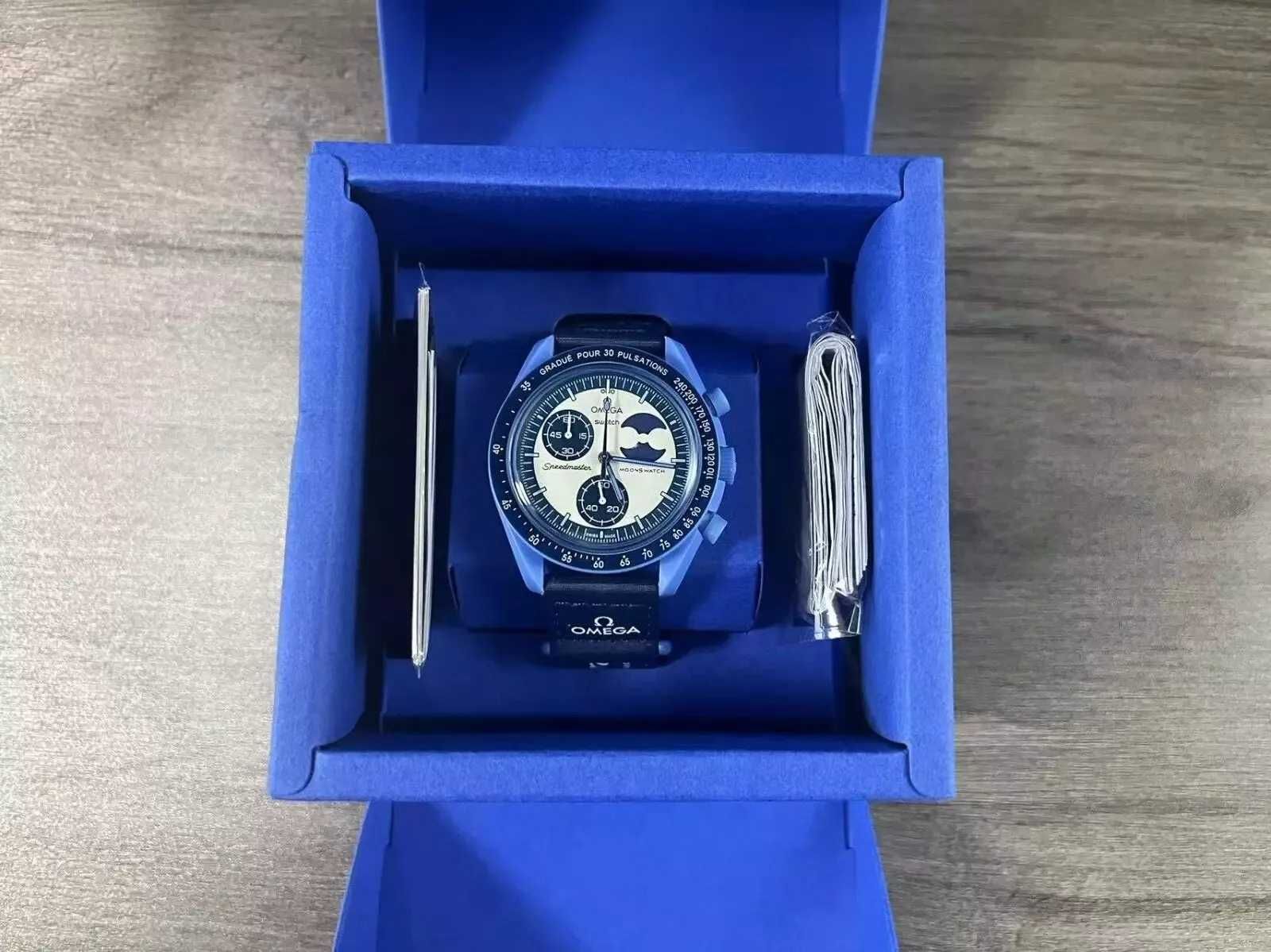Swatch×Omega Bioceramic Moonswatch Mission to the Super Blue Moonphase
