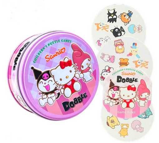 Gra karciana Dobble postacie z bajki Hello Kitty