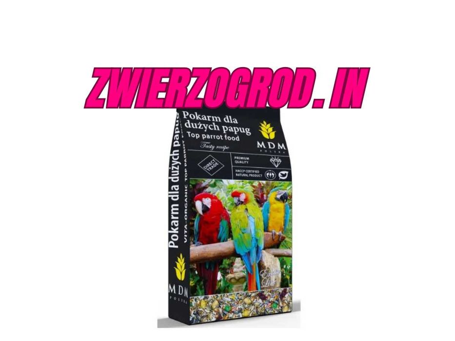 MDM Papuga Duża VITA-ORGANIC z owocami 10 kg ** zwierzogrod.in **