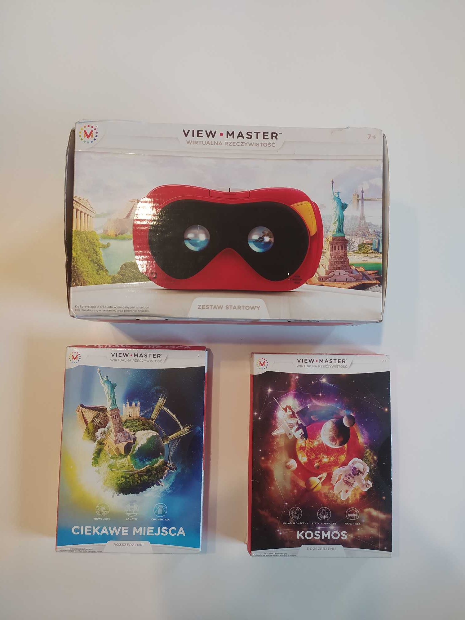 Mattel View Master Zestaw Startowy + Rozszerzenia Gogle VR