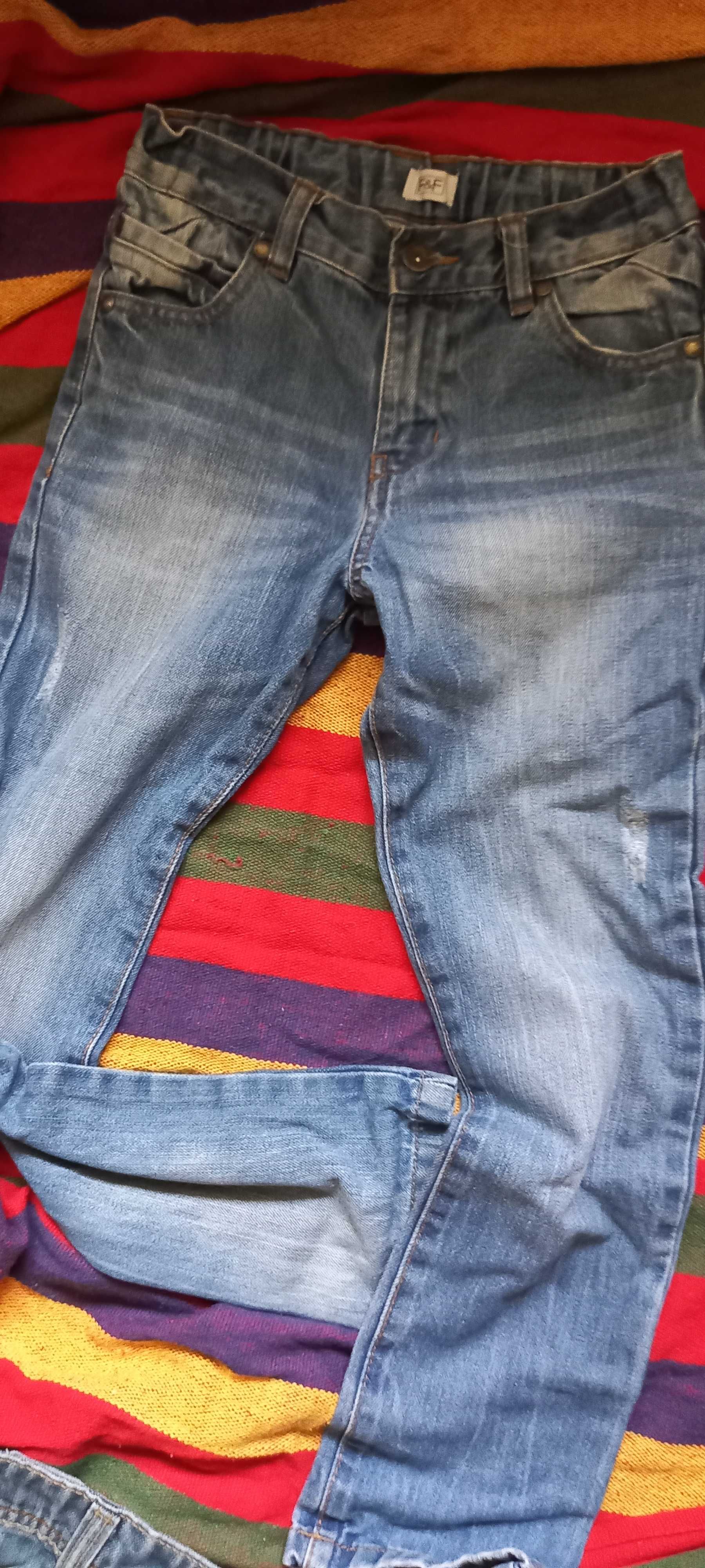 3 pary jeansów firmowe 140,f&f,there+